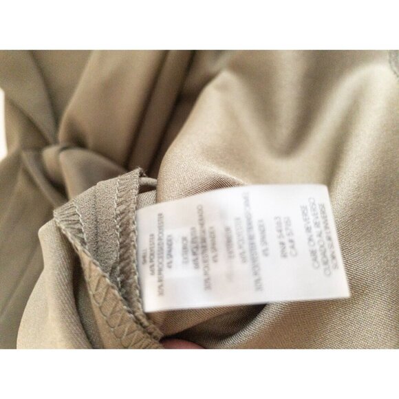 Calvin Klein Sleeveless Olive Green Womens Midi Dress Size 8 Professional Attir - Picture 6 of 11